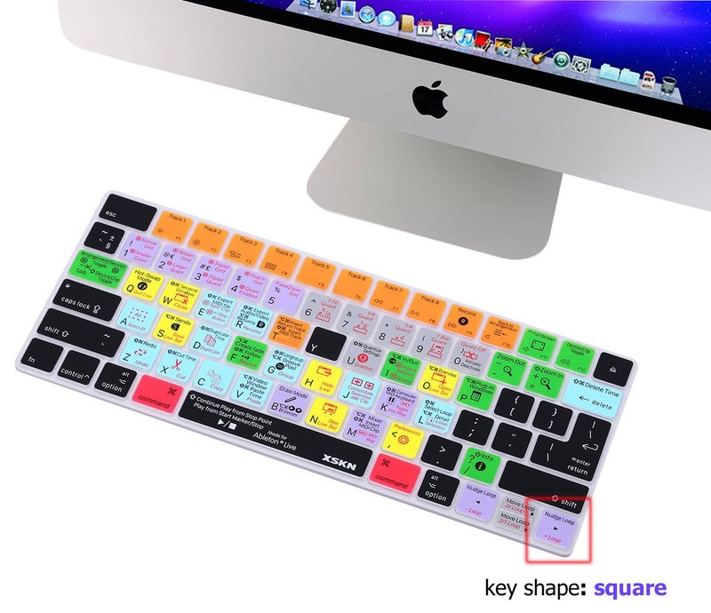 XSKN for Magic Keyboard Shortcut Ableton Live Keyboard Cover, Durable Ableton Hotkeys Silicone Keyboard Skin for Apple Magic Keyboard (MLA22LL/A, MLA22B/A) - Image 2